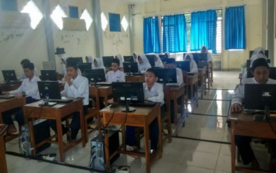 Hari kedua, UAMBN BK MTs Miftahunnajah Lancar