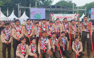 Santri MTs Miftahunnajah Meriahkan Kemah Pramuka Madrasah Nasional 2024 di Cibubur!